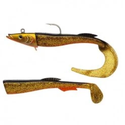 Leurre Souple Berkley Powerbait Power Sandeel 21cm 130g (Gold Motoroil)